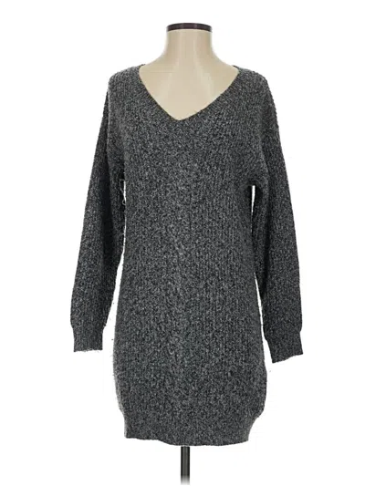Pre-owned Roxy Casual Dress In Gray
