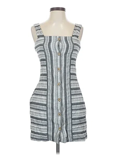 Pre-owned Roxy Casual Dress In Gray