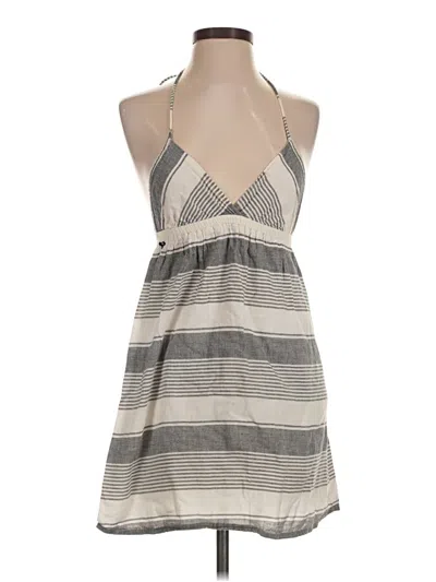 Pre-owned Roxy Casual Dress In Gray