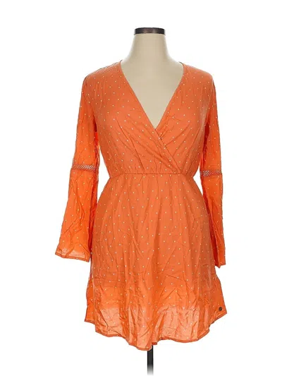 Pre-owned Roxy Casual Dress In Orange