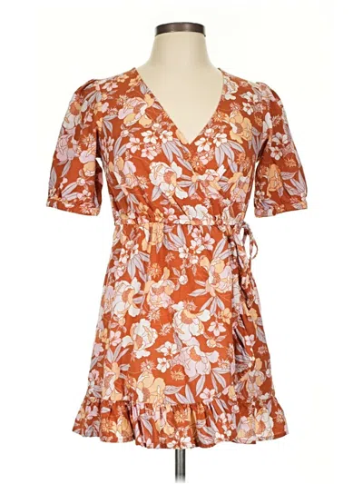 Pre-owned Roxy Casual Dress In Orange
