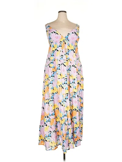 Pre-owned Roxy Casual Dress In Yellow