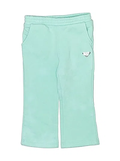 Pre-owned Roxy Kids' Casual Pants In Teal