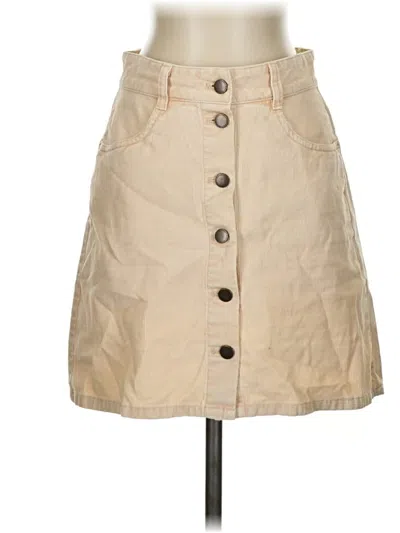 Pre-owned Roxy Casual Skirt In Tan