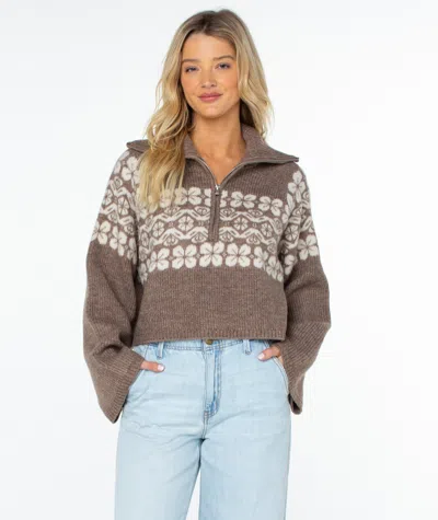 Roxy Cedar Grove Sweater In Gray