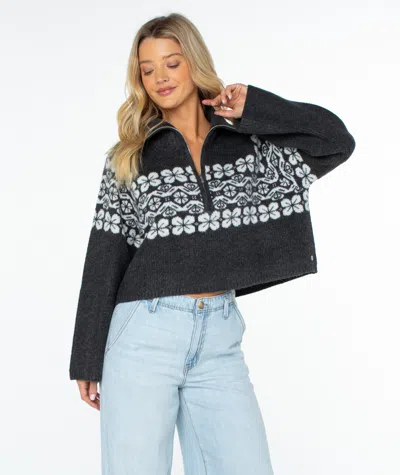 Roxy Cedar Grove Sweater In Black