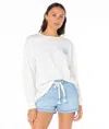 Roxy Celebration Long Sleeve Cotton Graphic T-shirt In White