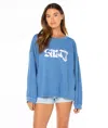 Roxy Changing Tides Sweatshirt In Blue