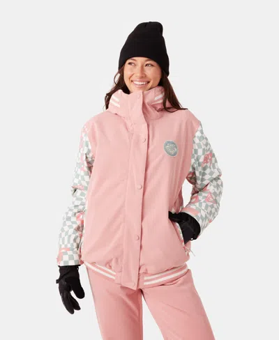 Roxy Cheer Up Jacket In Pink