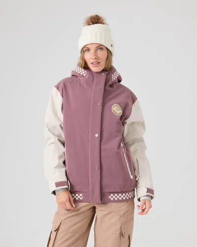 Roxy Cheer Up Jacket In Purple