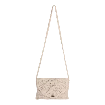 Roxy Chips And Guac Medium Crossbody Bag In Egret