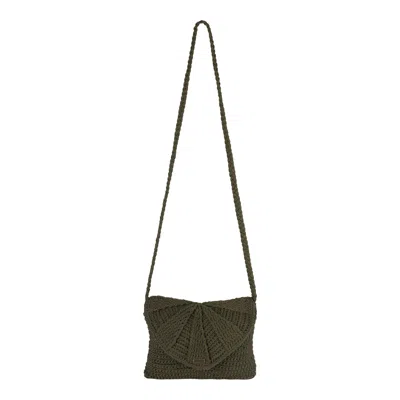 Roxy Chips And Guac Medium Crossbody Bag In Oil Green
