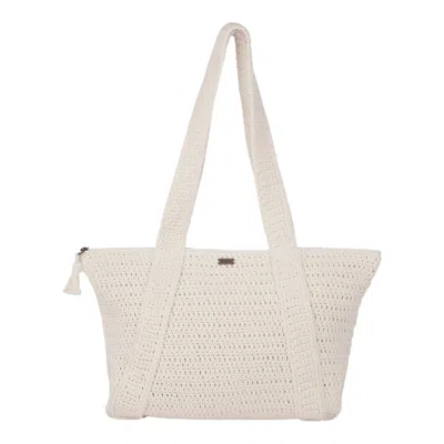Roxy Chips And Guac Tote Bag In Egret