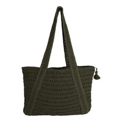 Roxy Chips And Guac Tote Bag In Oil Green