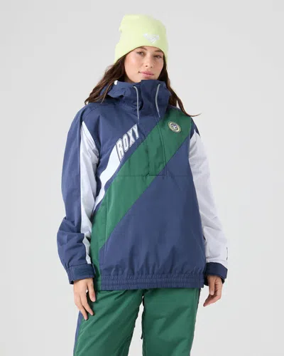 Roxy Chloe Kim Majesty Anorak In Blue