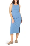 Roxy City Lights Tank Midi Dress In Riviera Solid