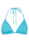 Roxy Classic Triangle Bikini Top In Blue