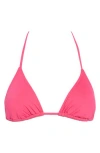 Roxy Classic Triangle Bikini Top In Pink