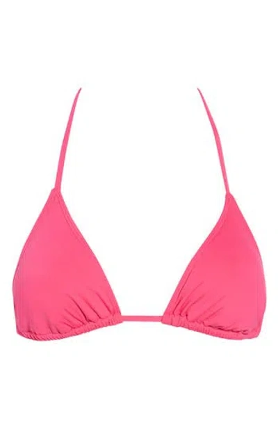 Roxy Classic Triangle Bikini Top In Pink