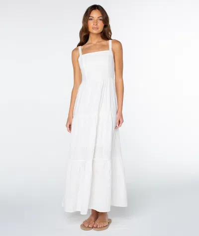 Roxy Clearwater Maxi Dress In White