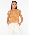 Roxy Coastal Rays Top In Orange