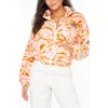 Roxy Cold Surf Print Fleece Jacket In Multi
