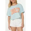 Roxy College Oversize Crop Cotton Graphic T-shirt