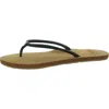 Roxy Costas Womens Flat Round Toe Flip-flops