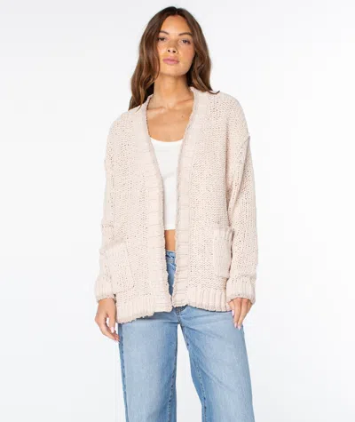 Roxy Cozy Cruiser Cardigan In Gray