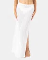 Roxy Crochet Pull On Maxi Skirt In White
