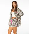Roxy Dawn Light Button Up In Green