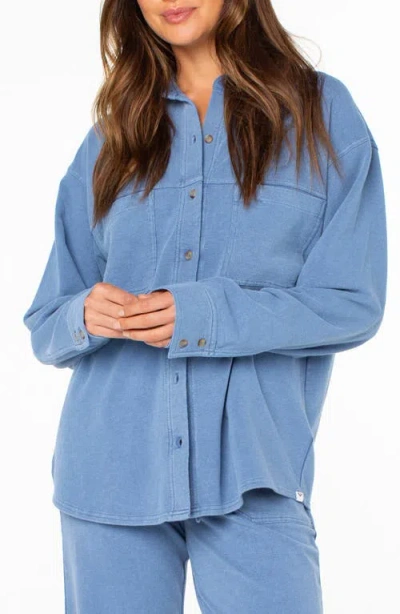 Roxy Dawn Light Button-up Shirt In Blue