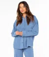 Roxy Dawn Light Button-up Shirt In Blue