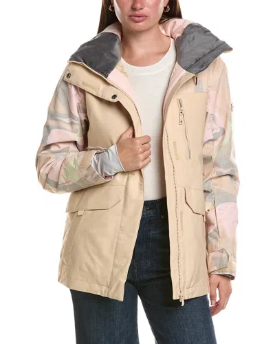 Roxy Dawnrae Parka Jacket In Neutral
