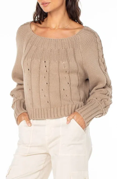 Roxy Day Dreams Sweater In Warm Taupe