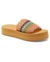 Roxy Dayzie Platform Slide Sandal In Brown
