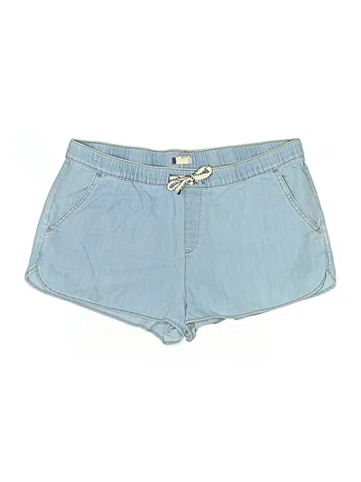Pre-owned Roxy Denim Shorts In Blue
