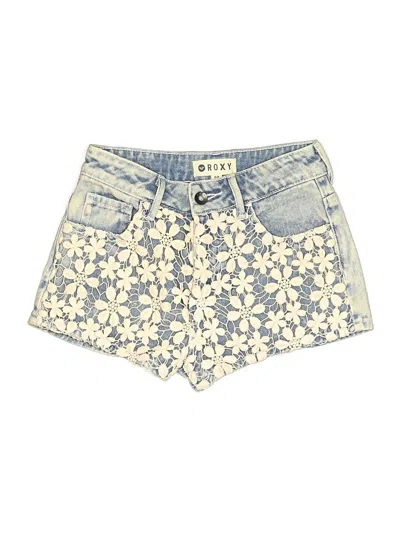 Pre-owned Roxy Denim Shorts In Blue