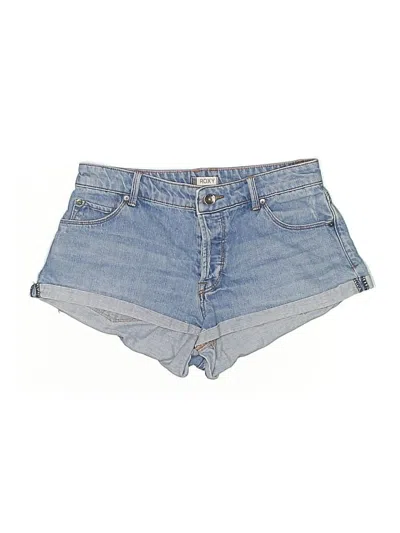 Pre-owned Roxy Denim Shorts In Blue