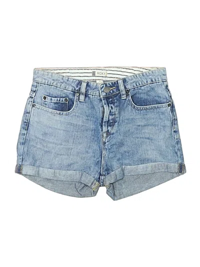 Pre-owned Roxy Denim Shorts In Blue