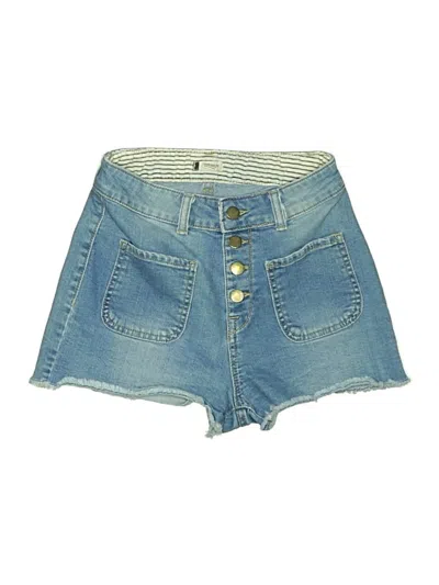 Pre-owned Roxy Denim Shorts In Blue