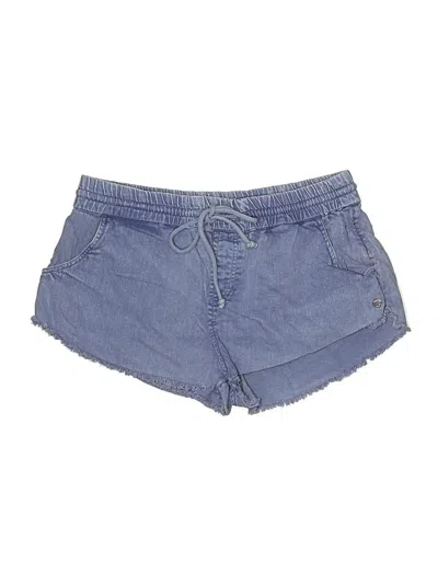 Pre-owned Roxy Denim Shorts In Blue
