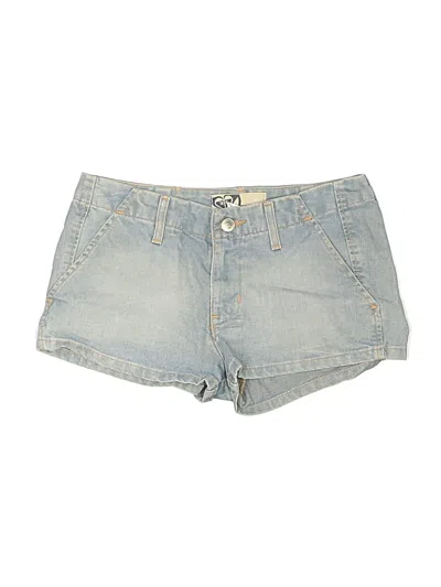 Pre-owned Roxy Denim Shorts In Blue