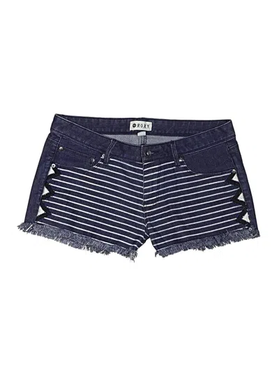 Pre-owned Roxy Denim Shorts In Blue