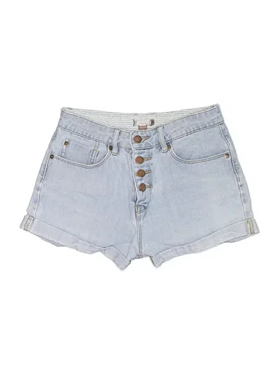 Pre-owned Roxy Denim Shorts In Blue