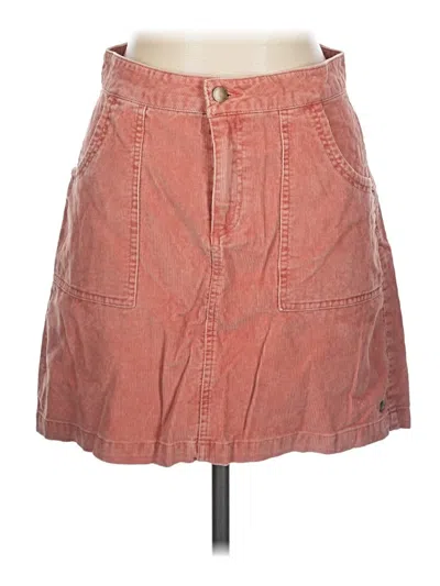 Pre-owned Roxy Denim Skirt In Orange