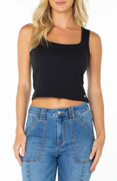 Roxy Dixon Rib Knit Top In Gray
