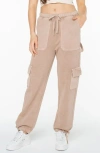 Roxy Double Up Cargo Joggers In Warm Taupe