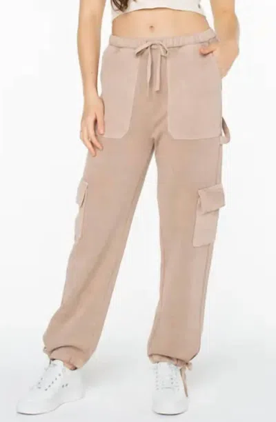 Roxy Double Up Jogger Pant In Warm Taupe In Neutral