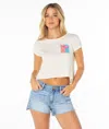Roxy Echo Tee In White